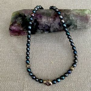 Genuine Black Fresh Water Pearl Necklace